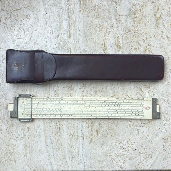 Vintage Fredrick POST Int’l Versalog 1460 Hemmi bamboo slide ruler, case, Japan - Picture 1 of 16